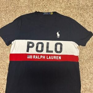 Polo Ralph Lauren Blue and White Shirts Classic Style